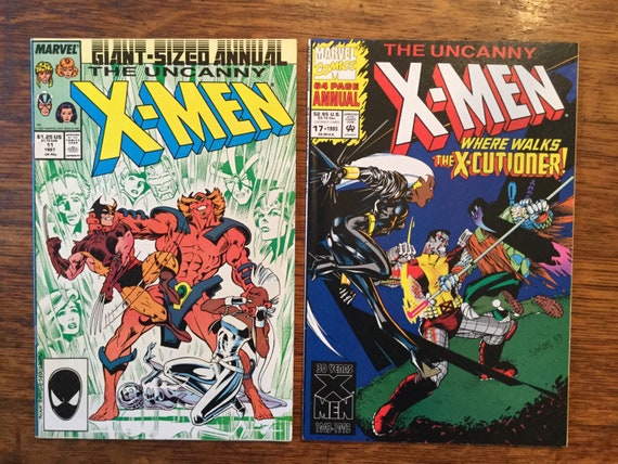 Uncanny X-men Annual # 11 & 17 1987 and 93 Marvel Comics W/ X
