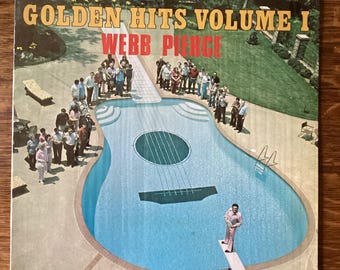 Web Pierce - Golden Hits Vol. 1 - Stereo Vinyl LP 1976 Plantation Records PLP-25