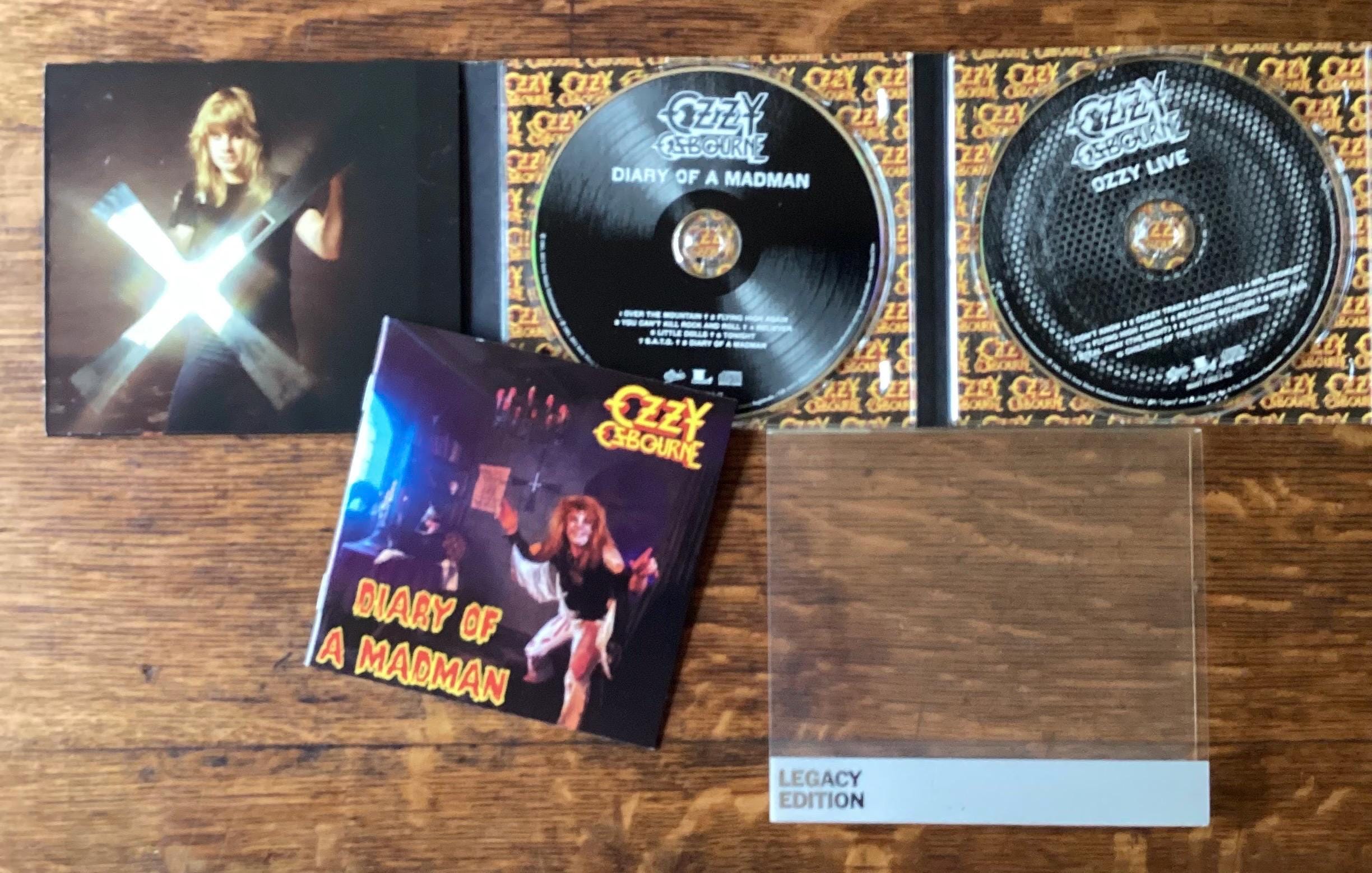Ozzy Osbourne - Diary of A Madman - Remastered Digipak Double CD - 2011  Epic/legacy Records 88697 73821-2 - Etsy, image size:2448x1558