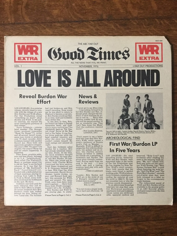 レコード LOVE IS ALL AROUND／WAR ABCD988