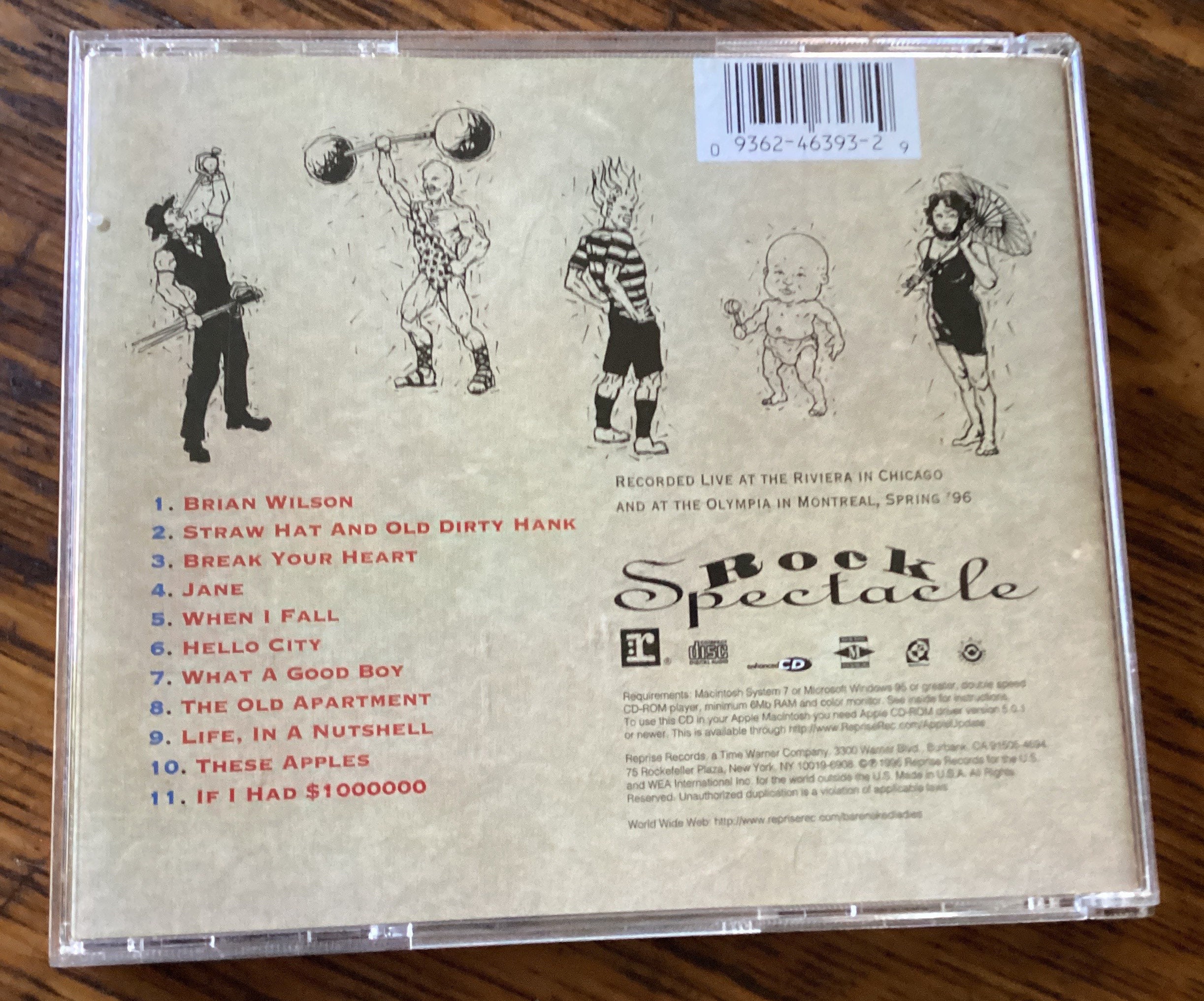 Barenaked Ladies Rock Spectacle CD Reprise Records CD 9 46393-2 - Etsy
