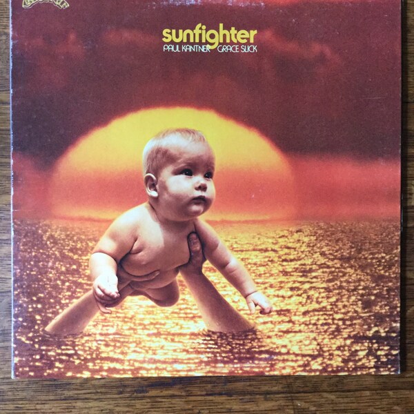 Grace Slick & Paul Kantner Sunfighter Stereo Vinyl Gatefold Lp 1971 Grunt Records FTR-1002