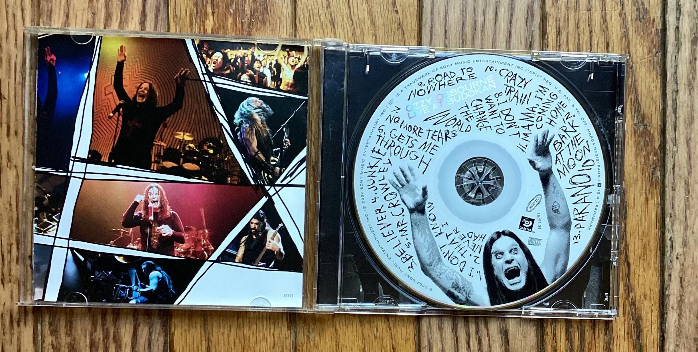 Ozzy Osbourne - Live at Budokan - Stereo CD - 2002 Epic Records EK