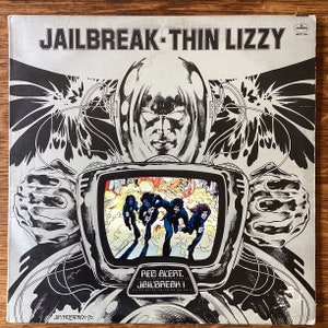 Thin Lizzy Jailbreak Stereo Vinyl LP 1976 Mercury  Records SRM-1-1081