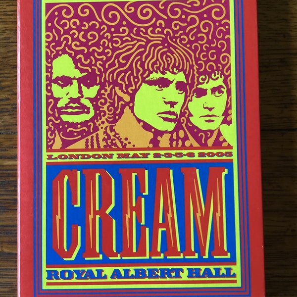 Cream London May 2-3-5-6 2005 @ Royal Albert Hall Double DVD 2005 Rhino Records R2 970421 Eric Clapton, Jack Bruce and Ginger Baker