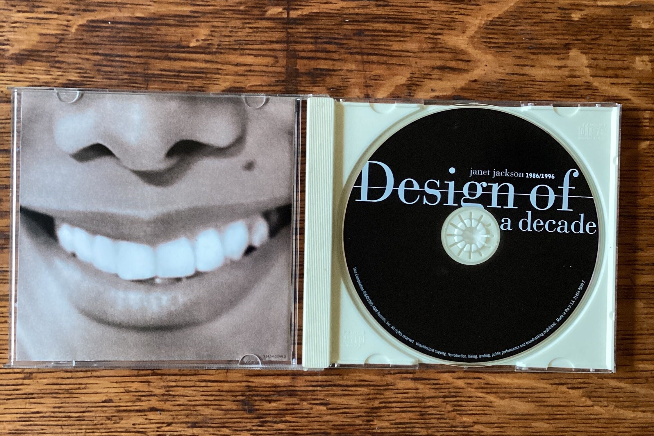 Janet Jackson Design of A Decade 1986-1996 Stereo Cd A&M