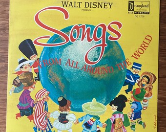 Walt Disney Presents Songs From Around the World LP 1962