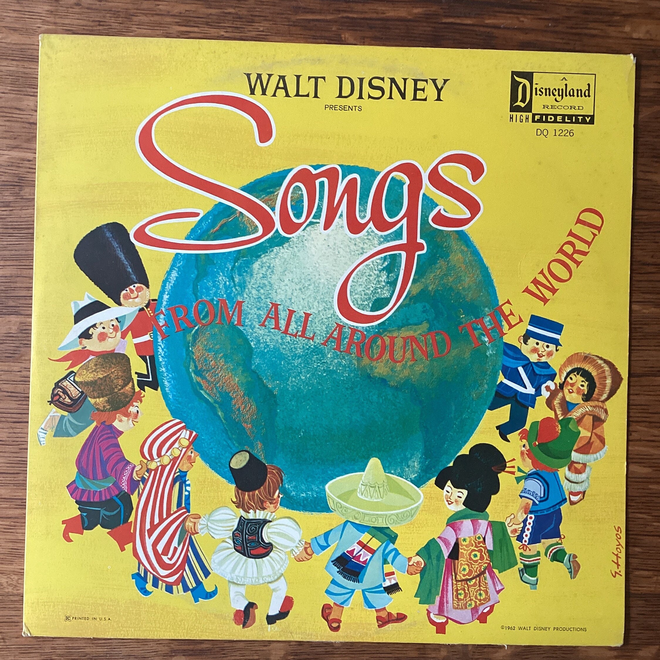 Walt Disney Presents Songs From Around the World LP 1962