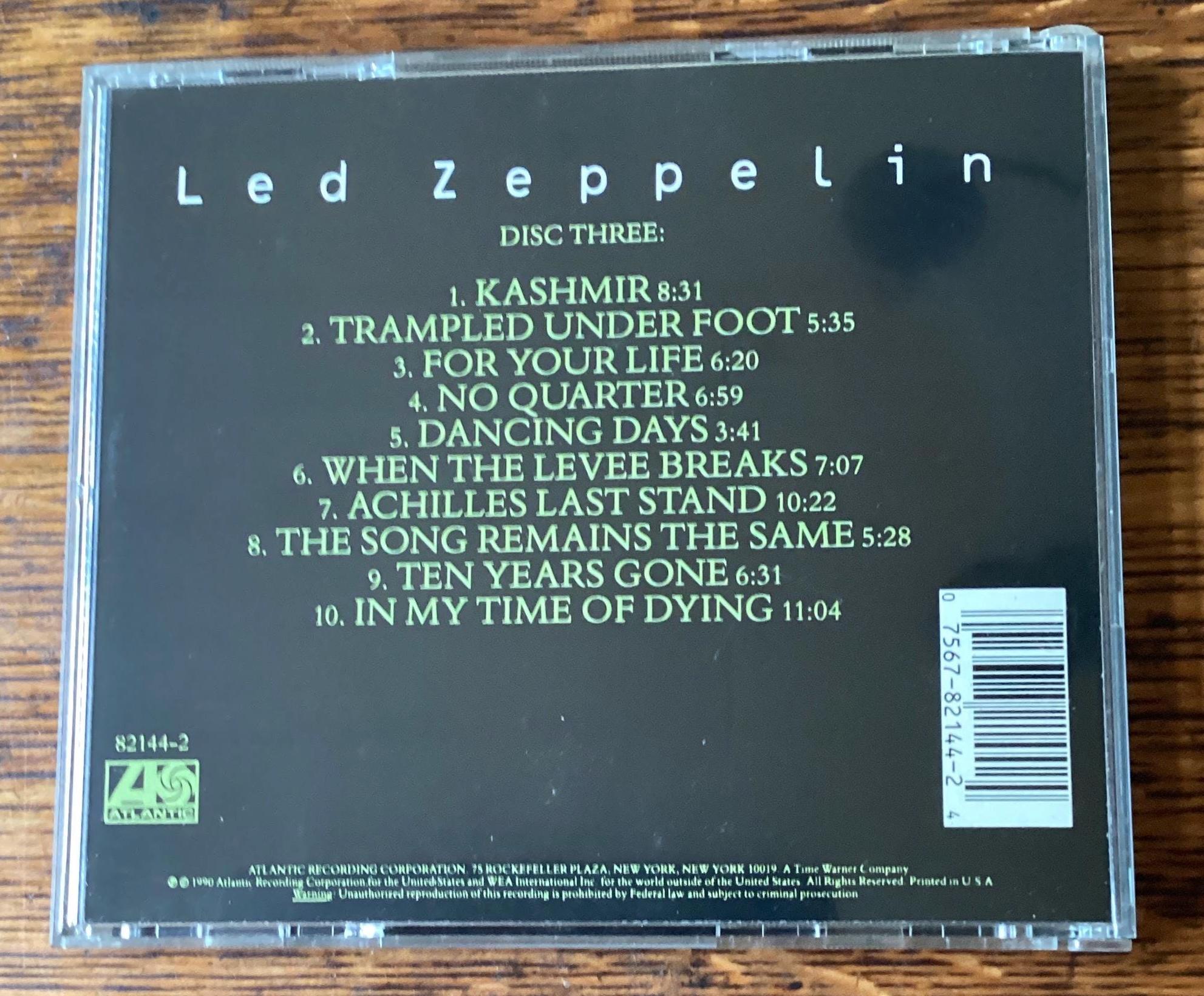 Led Zeppelin - Disc Three of the Box Set - CD - 1990 Atlantic
