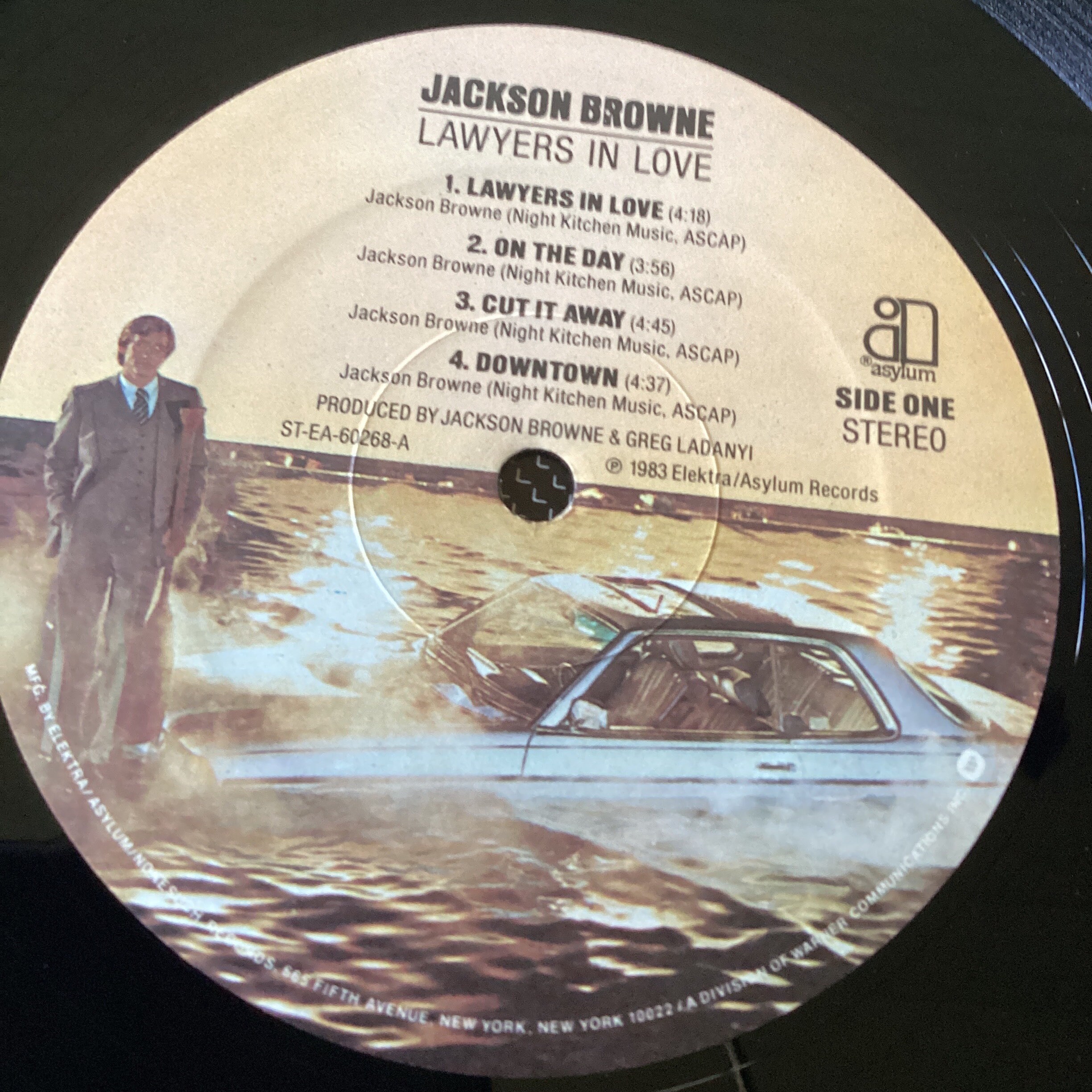 Jackson Browne Lawyers in Love Stereo Vinyl LP 1983 Asylum Records