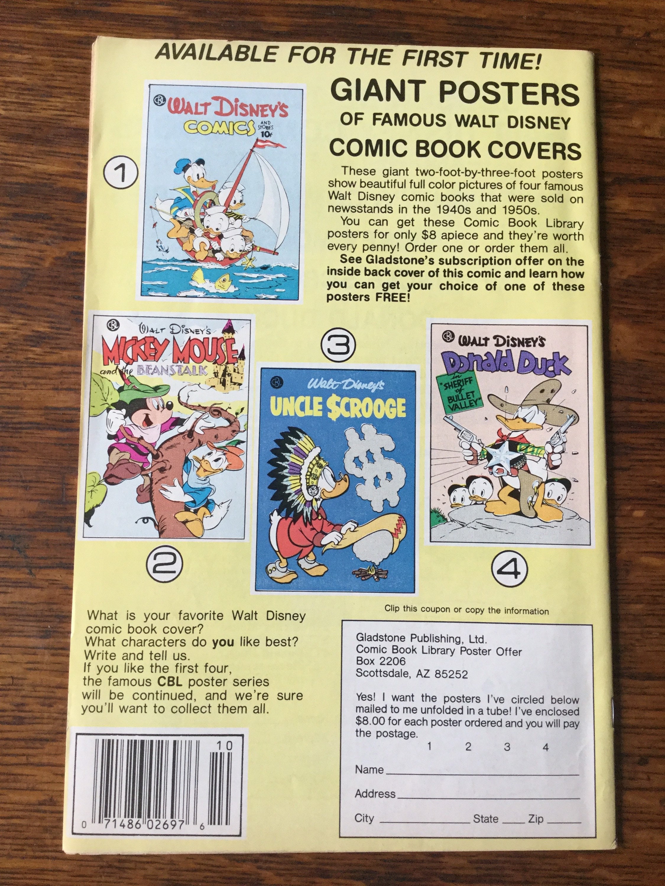 Walt Disney's Donald Duck Vol. 1 # 246 Oct. 1986 Gladstone Comics