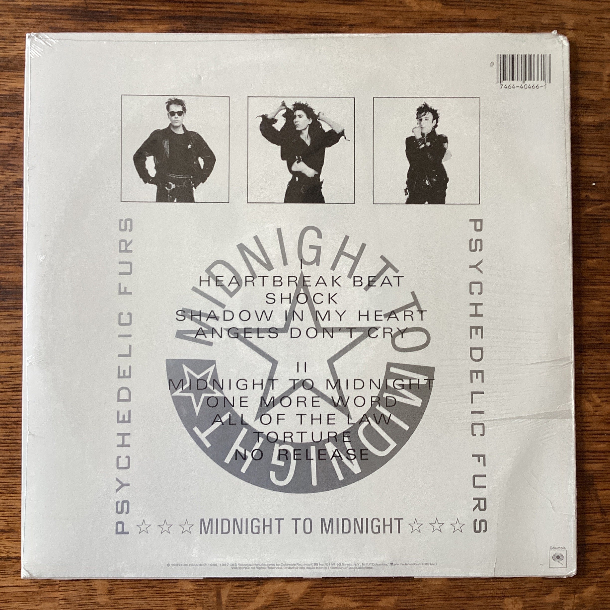 Psychedelic Furs Midnight to Midnight Stereo Vinyl Lp 1987