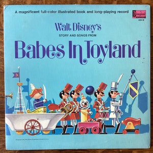 Walt Disney Presents Babes In Toyland Gatefold LP 1961 Disneyland Records ST-3913 w/ Attached Complete Booklet