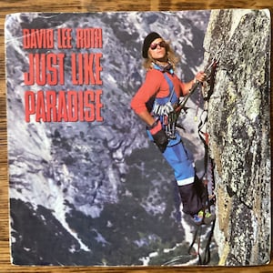 David Lee Roth Just Like Paradise B/W The Bottom Line Vinyl 45 RPM 7” Record 1987 WB Records 7-28119