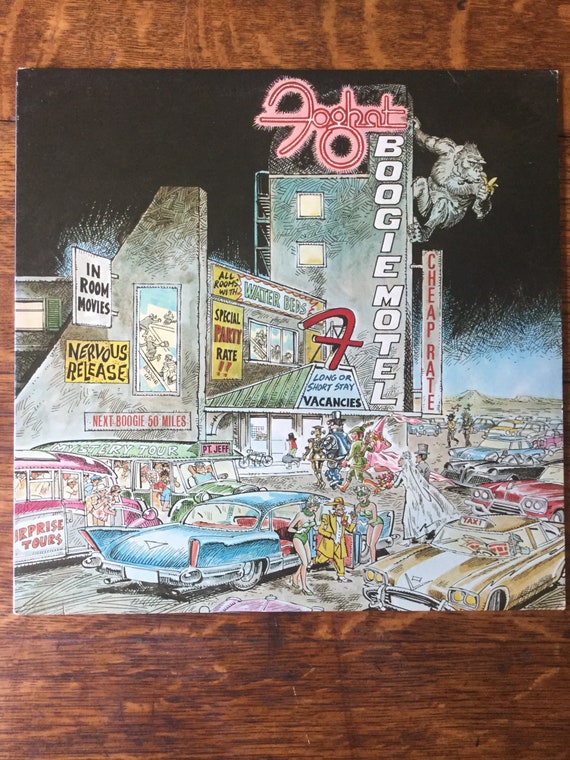 Foghat Boogie Motel Stereo Vinyl LP 1979 Bearsville Records BHS