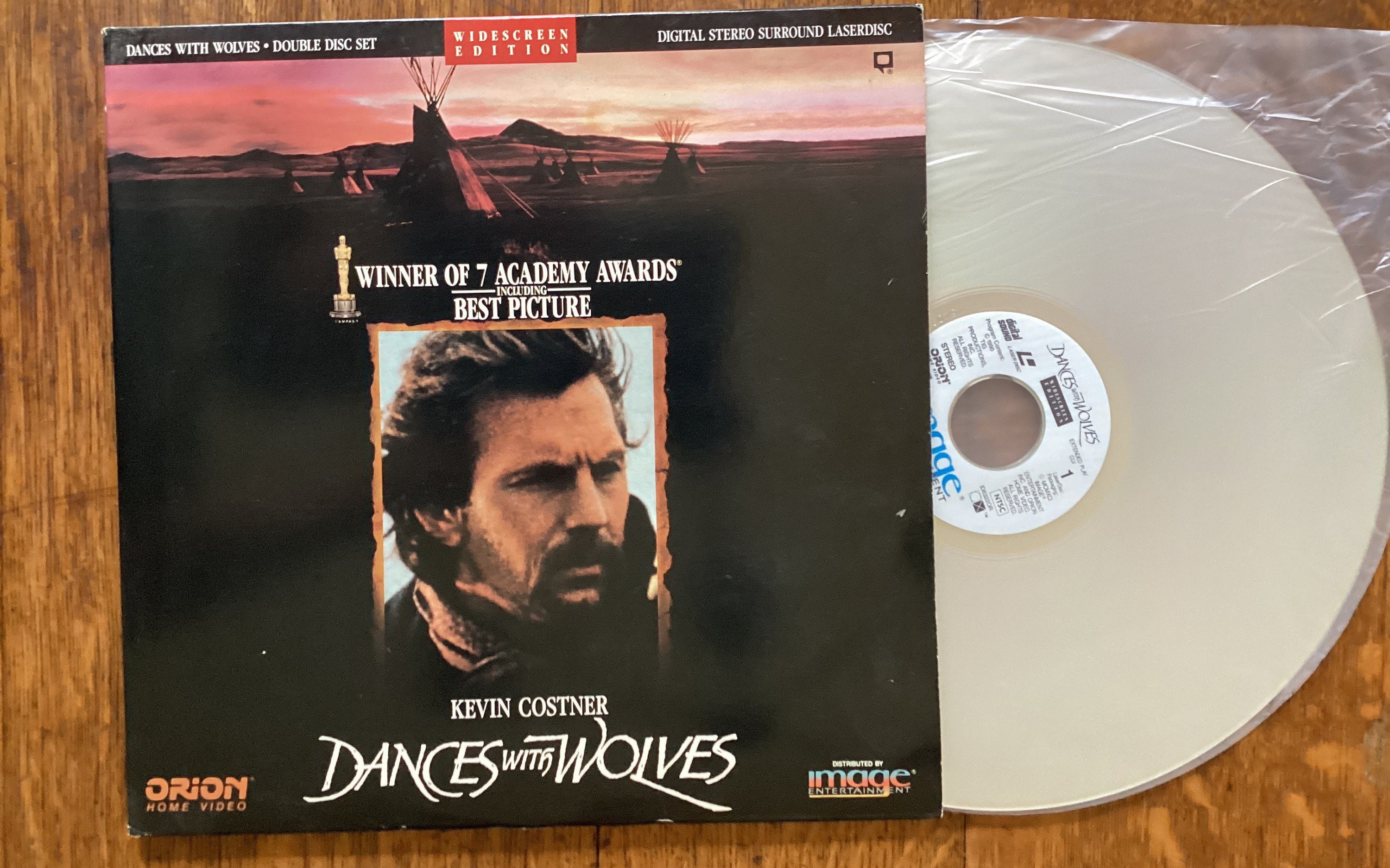 Laserdisc Dances With Wolves 1990 Orion Home Video ID8322OR Kevin