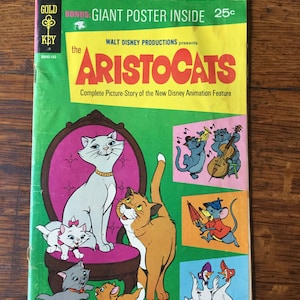 Aristocrats 1969 Gold Key Comics 103 Walt Disney Production Movie Comic No Poster