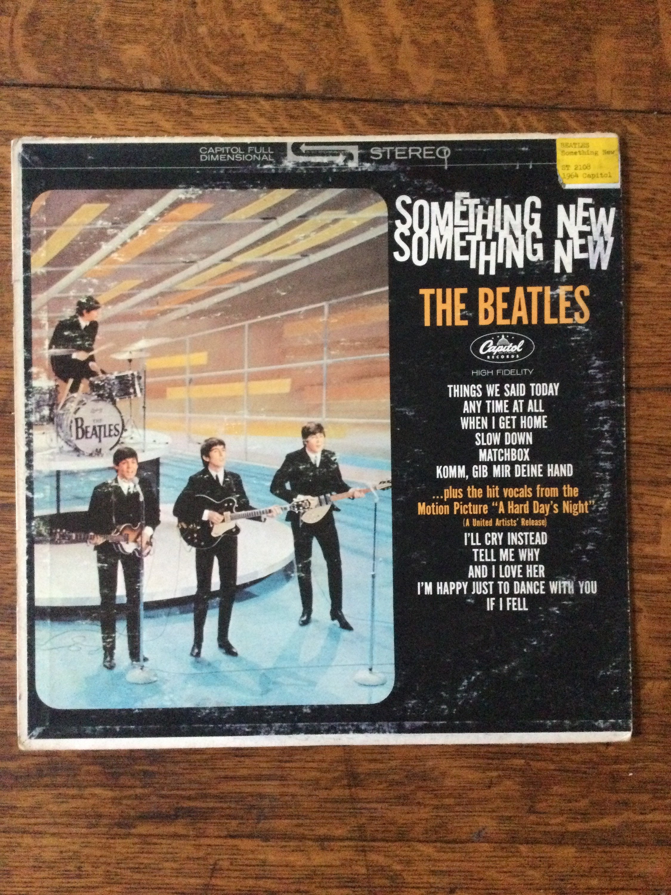 The Beatles Something New Stereo LP Capitol Records ST-2108 - Etsy India