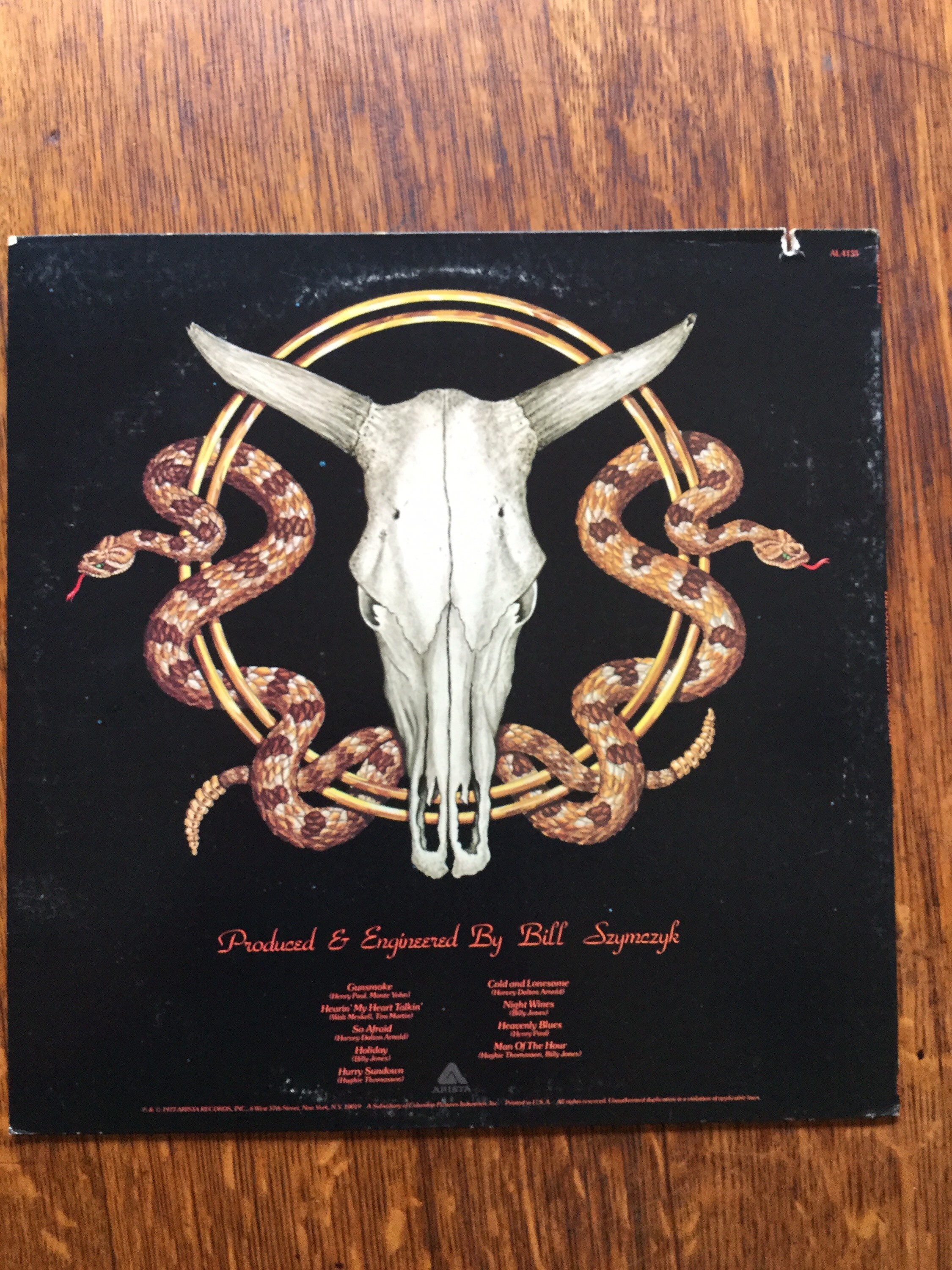 Outlaws Hurry Sundown Stereo Vinyl LP 1977 Arista Records AL-4135