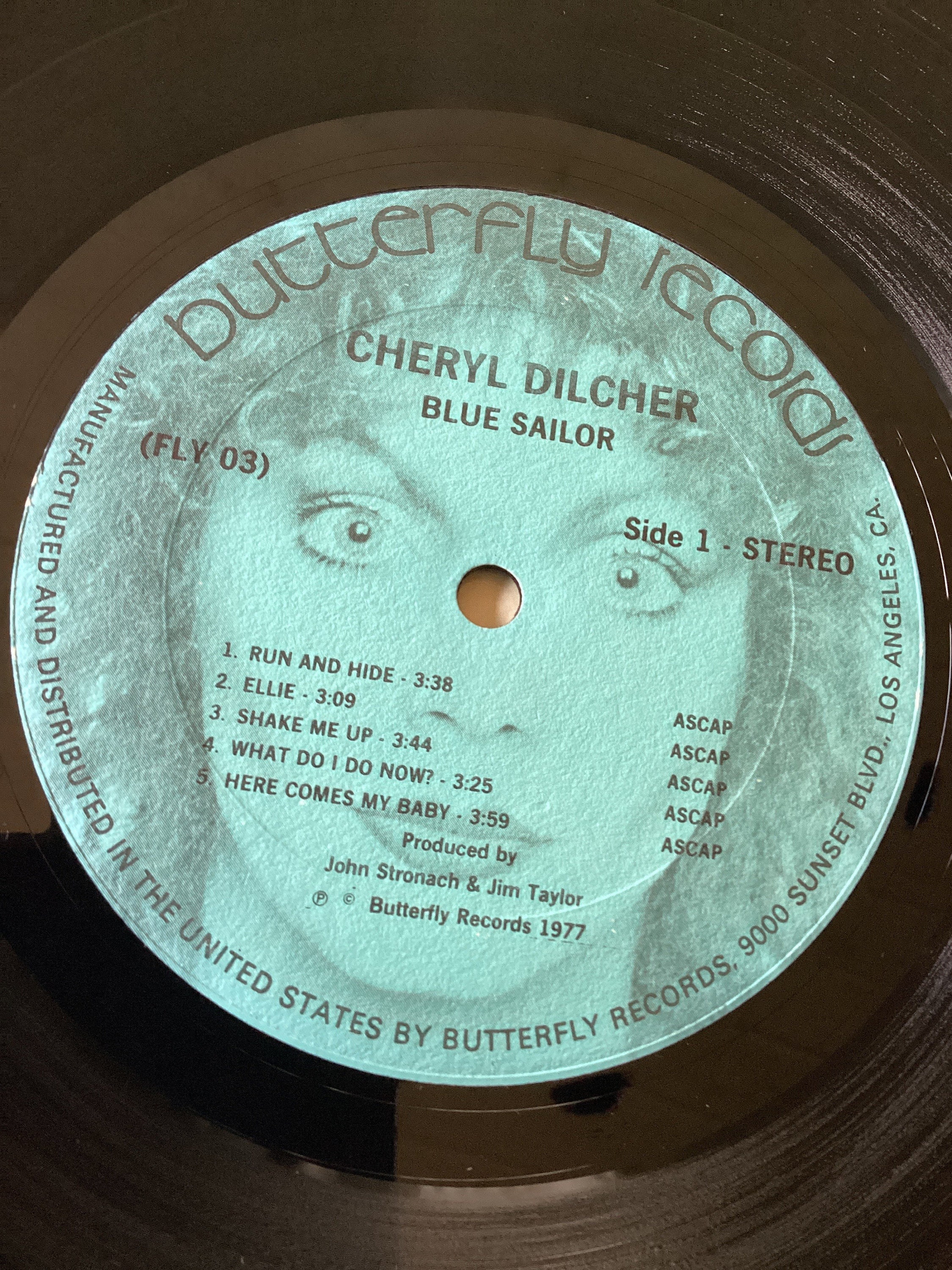 Cheryl Dilcher Blue Sailor Stereo Vinyl LP 1977 Butterfly