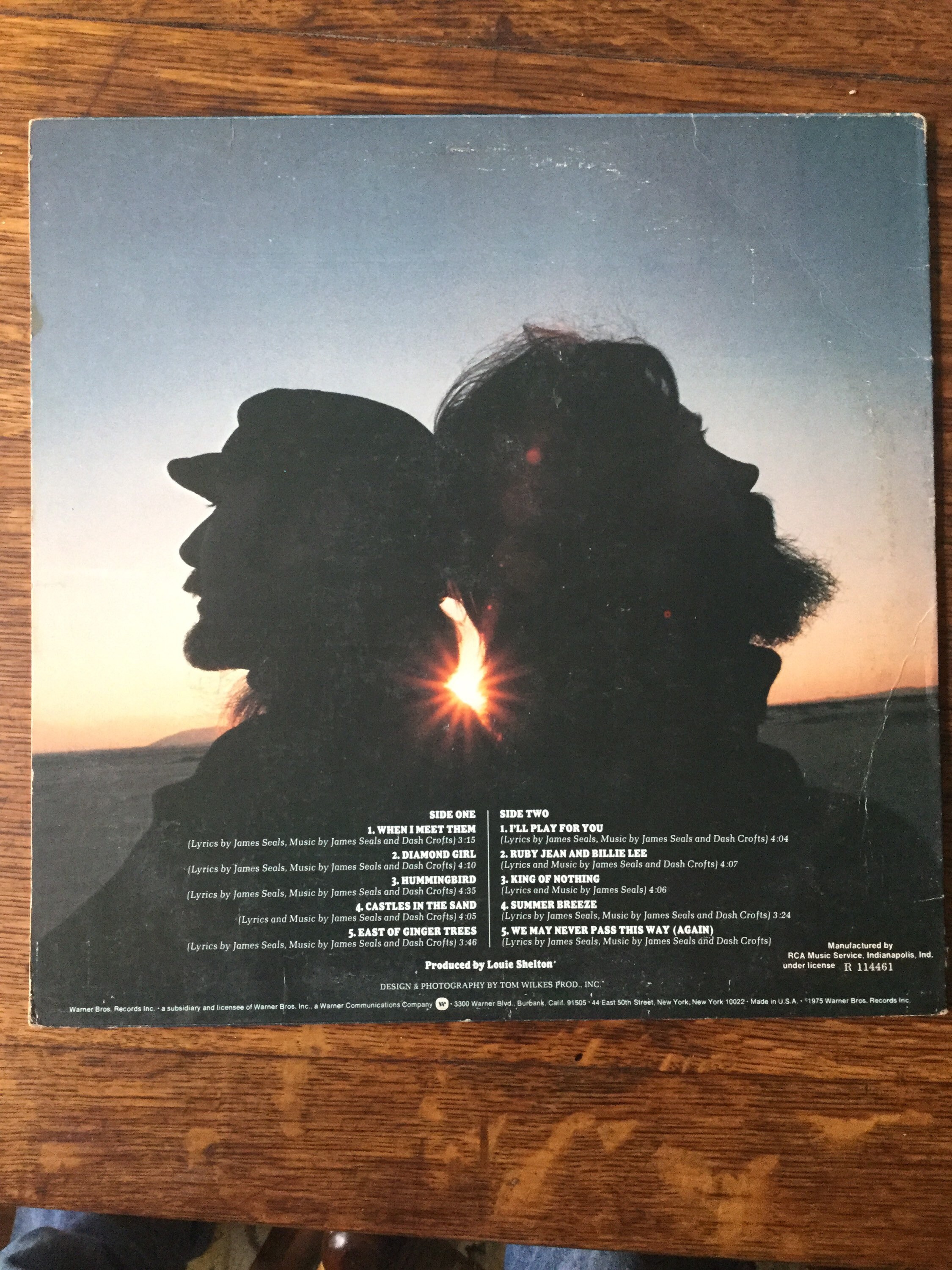Seals and Crofts Greatest Hits 1975 WB Records BS2886 Etsy