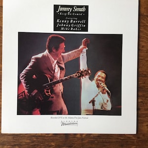 Jimmy Smith Keep On Comin’ Stereo Vinyl LP 1983 Elektra Records 60301-1 White Label Promo w/ Kenny Burrell