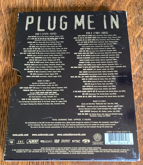 AC/DC - Plug Me in - Double DVD Set 2007 Columbia Music Video