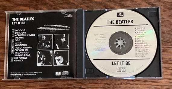The Beatles - Let It Be - CD - 1987 Parlophone Records CDP 7