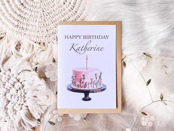 Handgefertigte Geburtstagskarte „Relax & Enjoy It’s Your Birthday“ – Weiße Baumwollkarte 16x16 Cm, Mit Glitzer