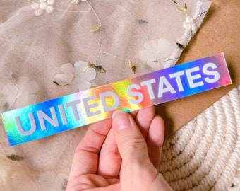 Holografisk klistermärke med USA: Vattentät USA-dekal