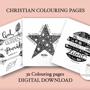 Christian Colouring Pages: Bible Verses (Digital Download)