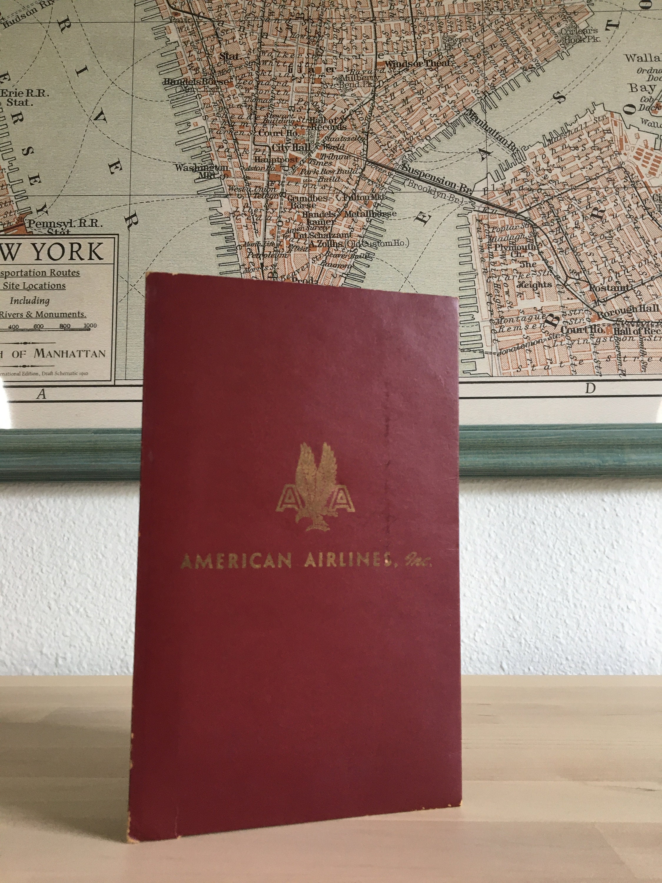 American Airlines Ticket Book 1950s Collectors Item Etsy