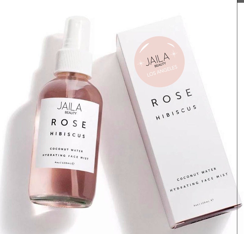 Organic Rose Hibiscus Coconut Water Hydrating Face Mist 4 Etsy