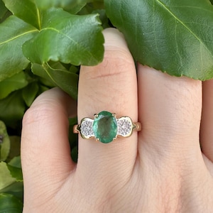 1st payment to hold 14K emerald diamond ring