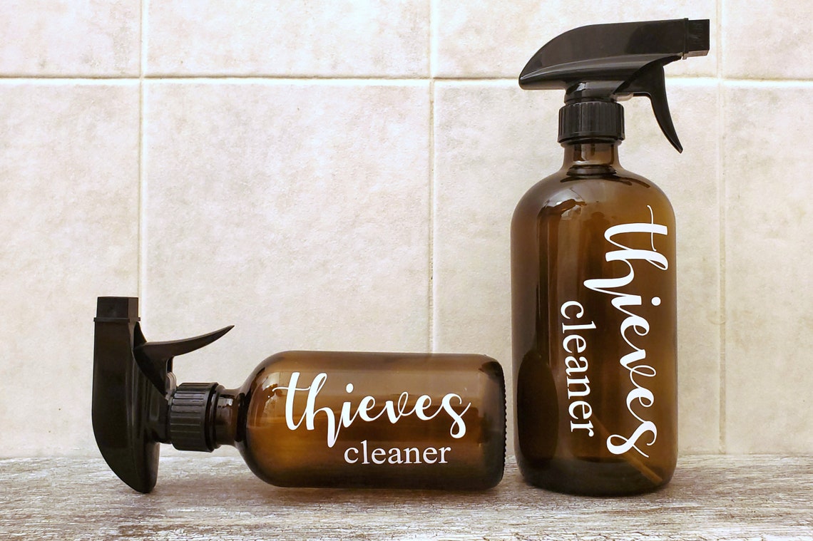 Thieves Cleaning Spray Label Sticker Bundle | Etsy