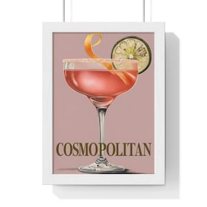 Digital poster - Cosmopolitan drink