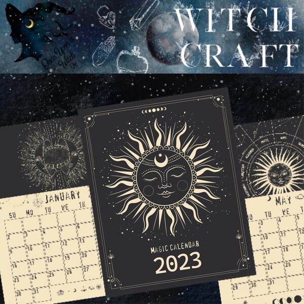 Wiccan Planner 2023 Download Etsy
