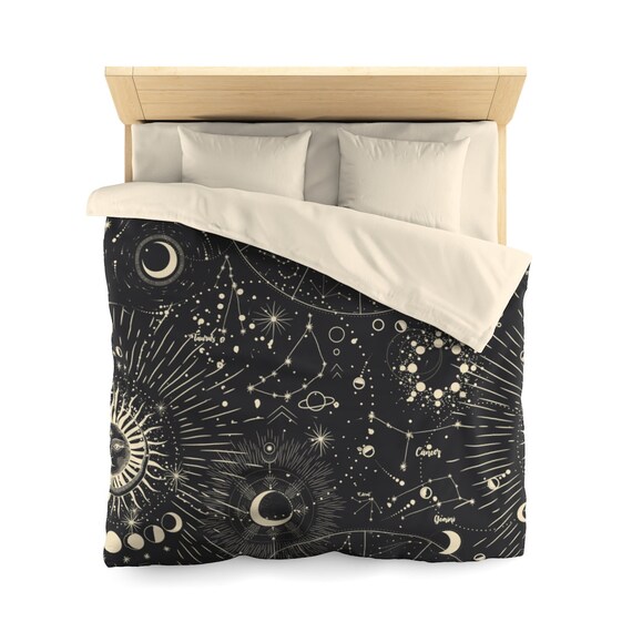 Zodiac Astrology Duvet Cover Celestial bedding goth bedding Etsy