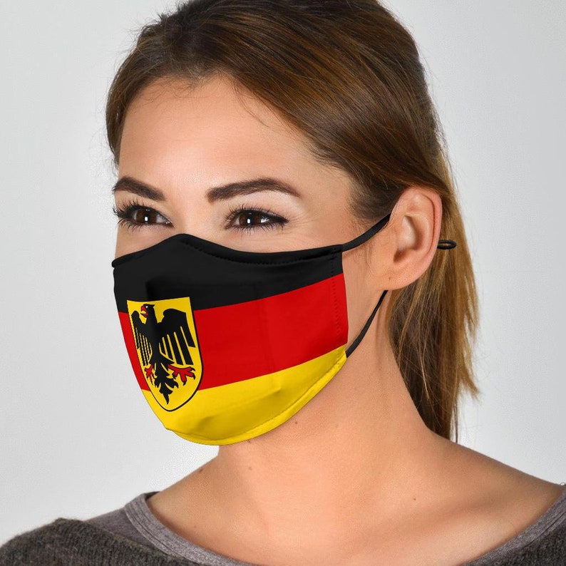 German Flag Face Mask with Filters. German Face Mask in Adult Etsy