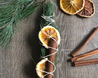 Smudge Stick Pine Cinammon and Orange