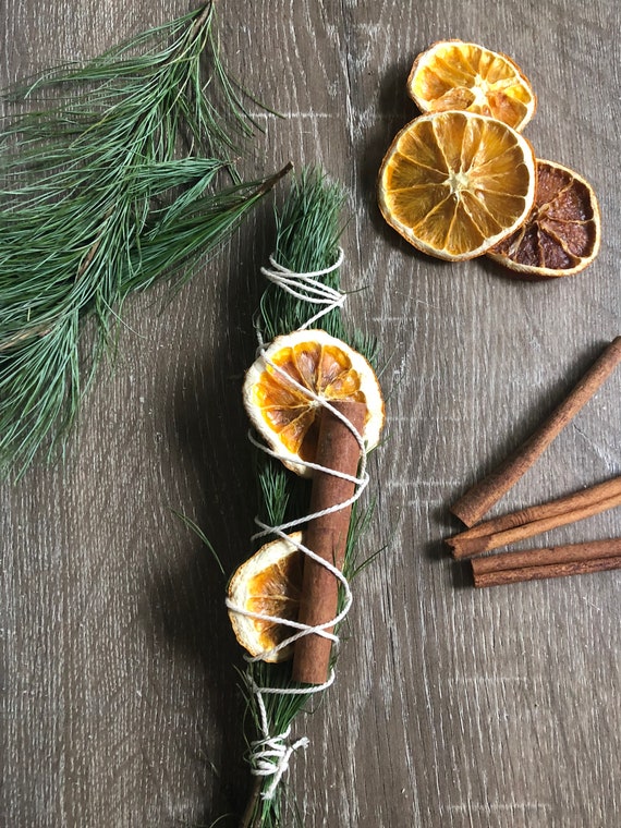 Smudge Stick Pine Cinammon and Orange