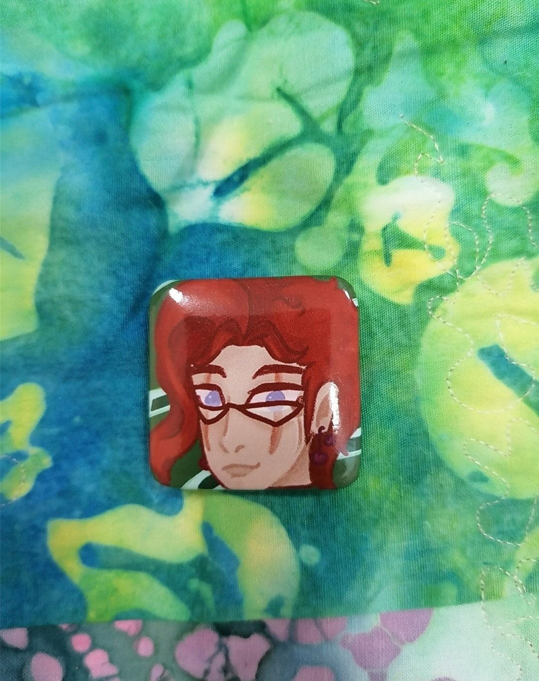 Kakyoin Noriaki Small Square Pinback Button - Etsy