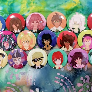 SDR2 Danganronpa Goodbye Despair character badges fanmade