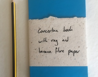 Blue concertina book