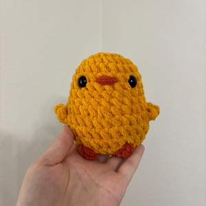 Crochet Chick Plushie, Handmade Chick Plushie, Crochet Stuffed Animal, Handmade Crochet Stuffed Animal