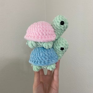Crochet Turtle Plushie, Pink Turtle, Orange Turtle, Yellow Turtle, Blue Turtle, Purple Turtle, Floral Turtle, Stuffed Turtle Plushie