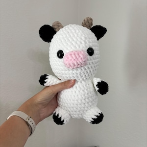Gehäkelte Kuh Plushie, Kuh Plushie, Häkelkuh Stofftier, Kuh Stofftier