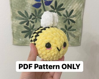 Crochet Mini Bee Amigurumi Pattern (PDF Download)