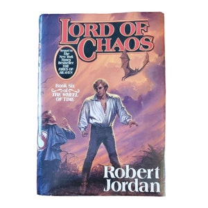 1ST PRINT! Wheel Of Time #6 Lord of Chaos Robert Jordan HCDJ