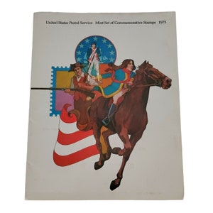 1975 Mint Set USPS Souvenir Stamp Yearbook Album Commemorative MNH